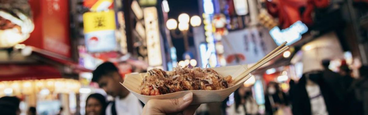 Street food in Dotonboro, Osaka