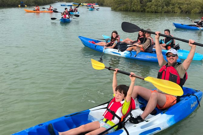 Kayaking at the Mangroves of Qatar