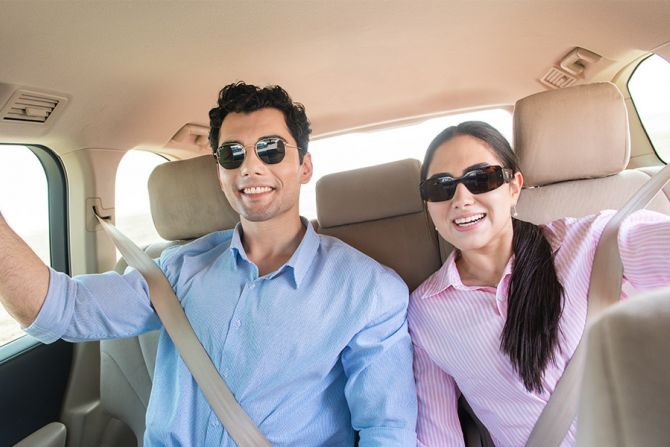 Aerial view of Inland Sea Khor Al Adaid