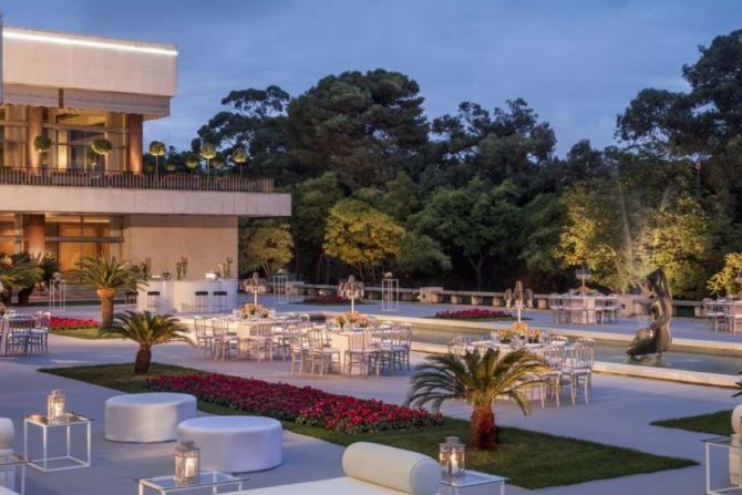 outdoor pool Four Seasons Hotel Ritz, Lisbon Portugal